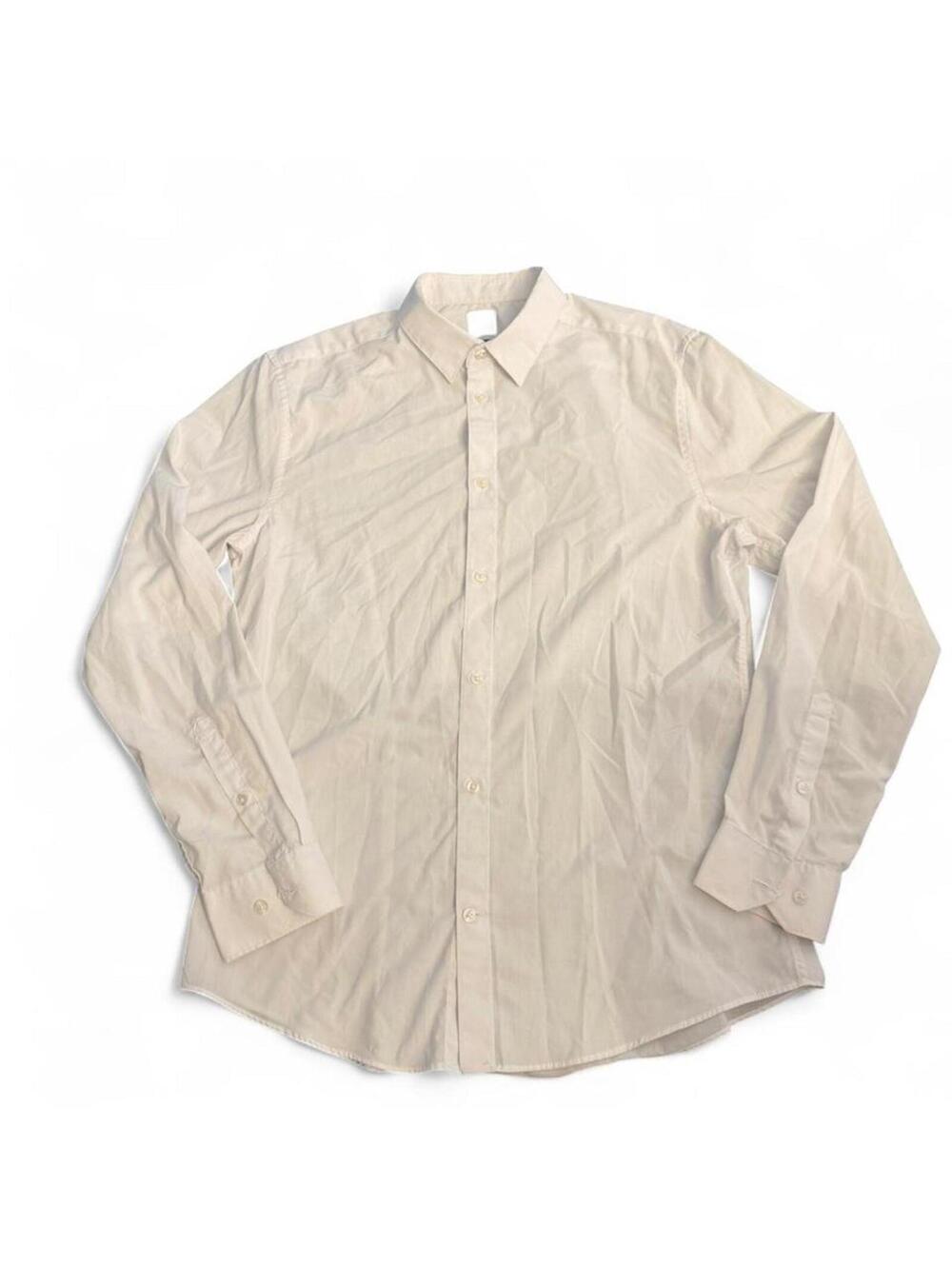 H&M Men's Cream and Tan Shirt